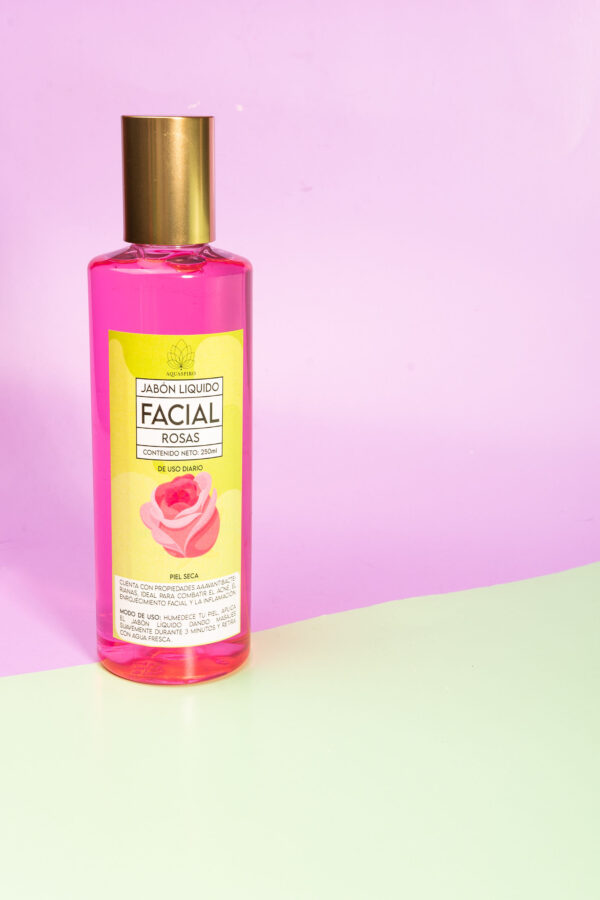Jabón Líquido Facial de Rosas