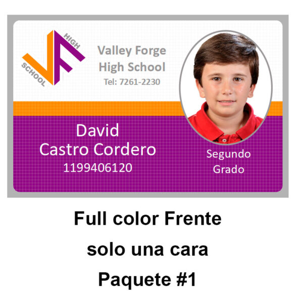 Paquete #1 (Gafete o Carnet Estudiantil)
