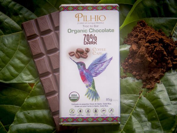 Chocolate Orgánico con Café 85g.